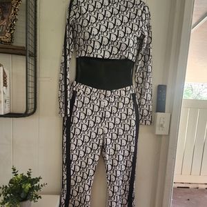 Designer Crop tracksuit